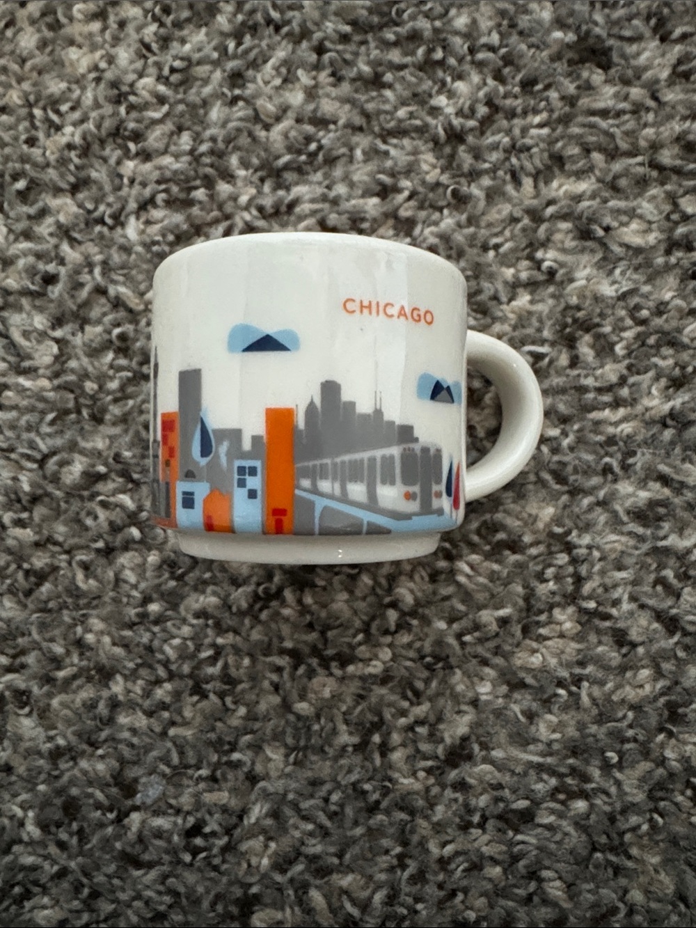 Starbucks Chicago Mug - White with Orange & Blue Accents